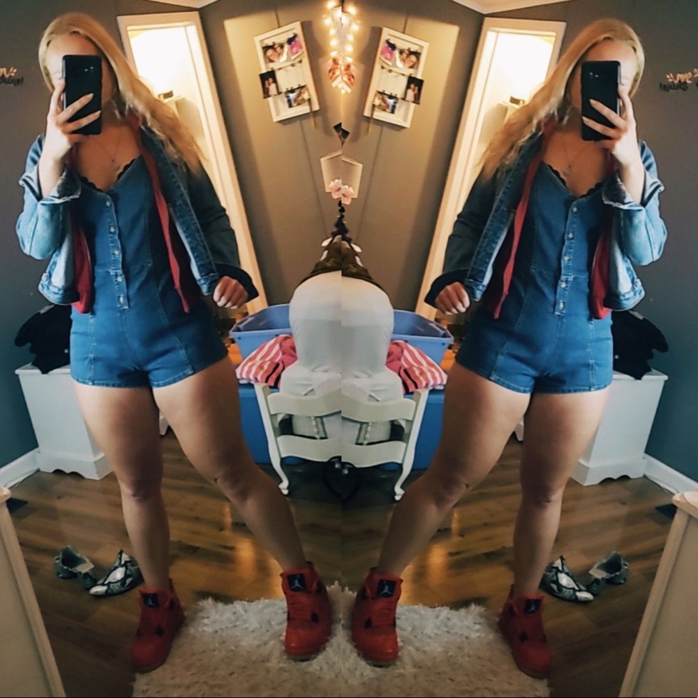 Denim Romper